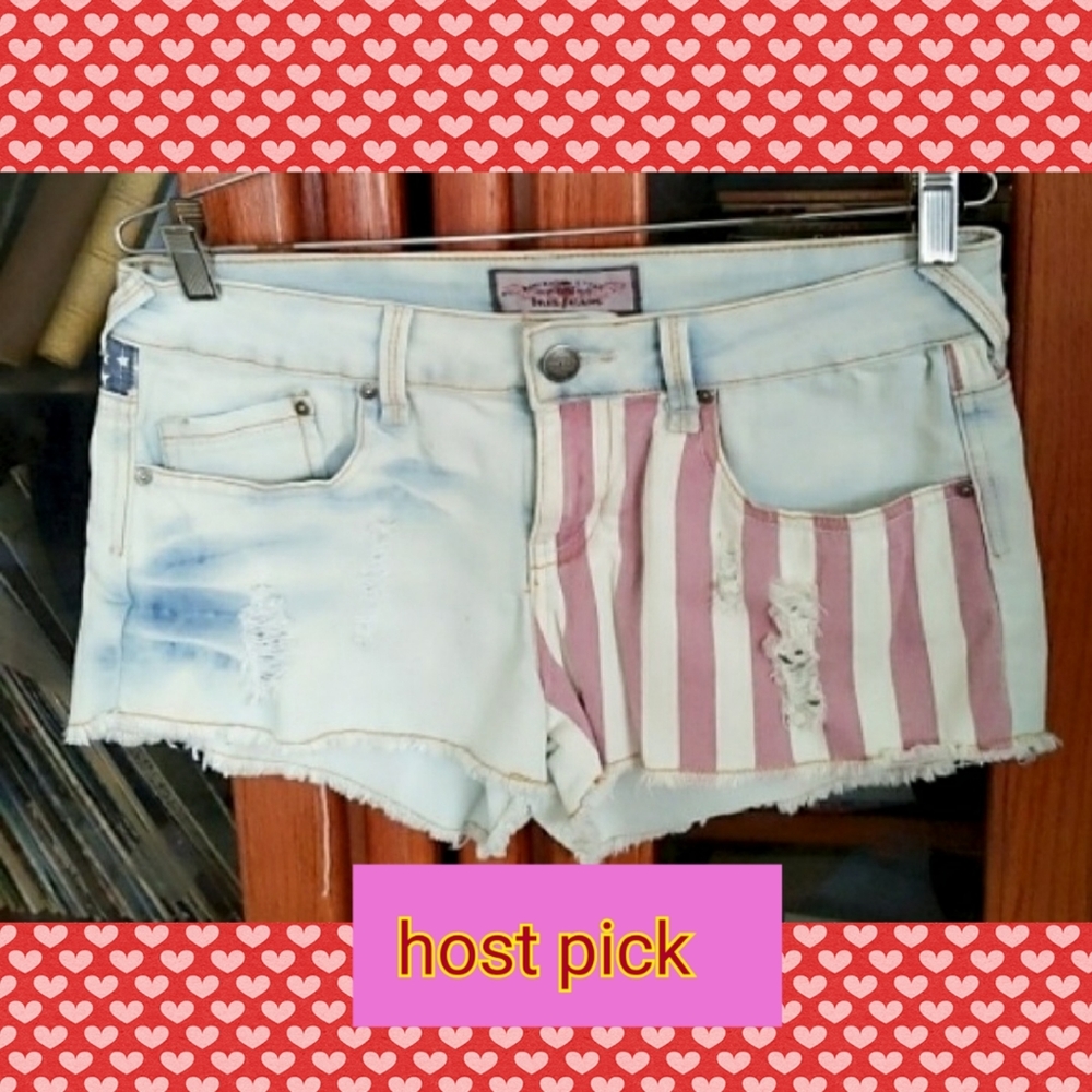 AMERICAN STYLE IRIS RED, WHITE, AND BLUE JEANS